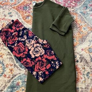 LuLaRoe XXS Irma with OS leggings
